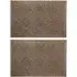 Dirt Defender Square Door Mat 2 Pack - Beige, Polypropylene