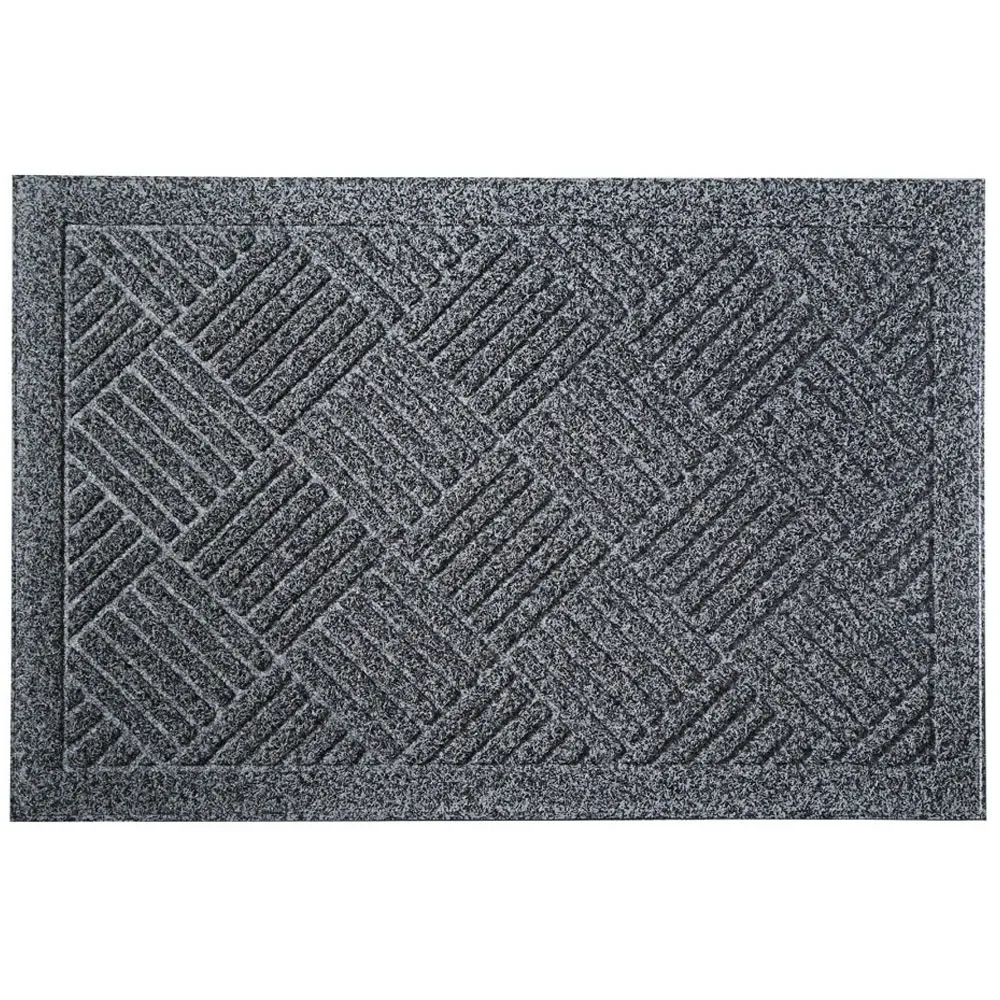 Dirt Defender Square Door Mat 2 Pack - Grey