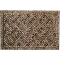 Dirt Defender Square Door Mat - Beige, Polypropylene