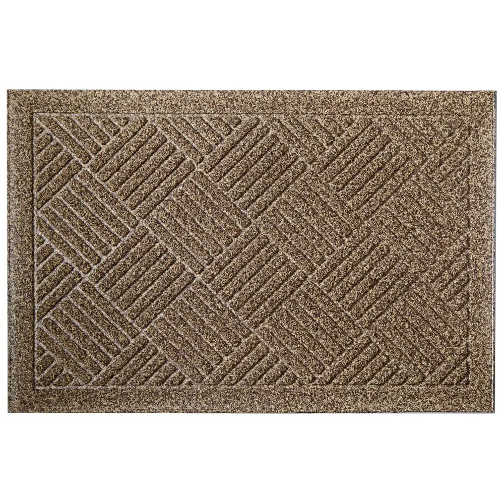Dirt Defender Square Door Mat - Beige, Polypropylene