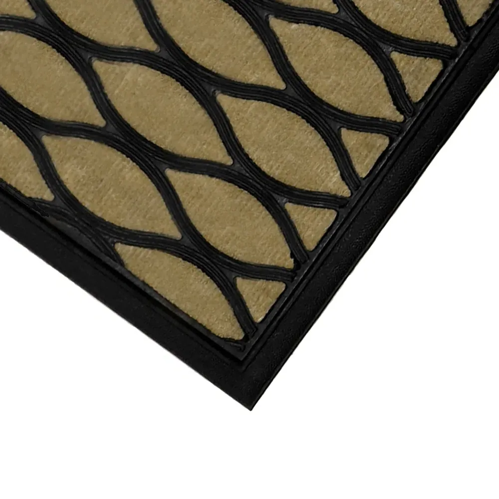 Droplet Vienna Scraper Doormat - Brown, Polypropylene