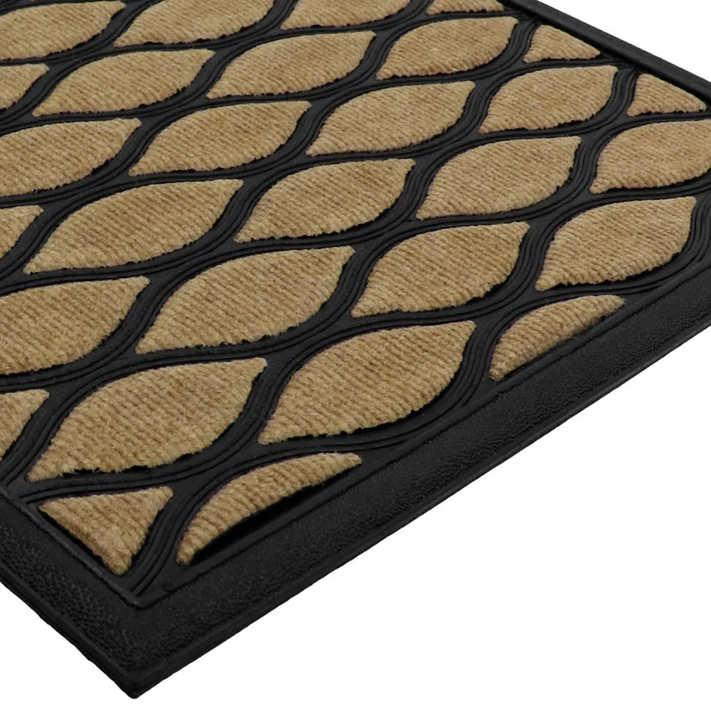 Droplet Vienna Scraper Doormat - Brown, Polypropylene