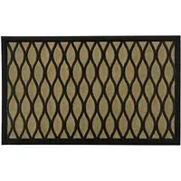 Droplet Vienna Scraper Doormat - Brown, Polypropylene