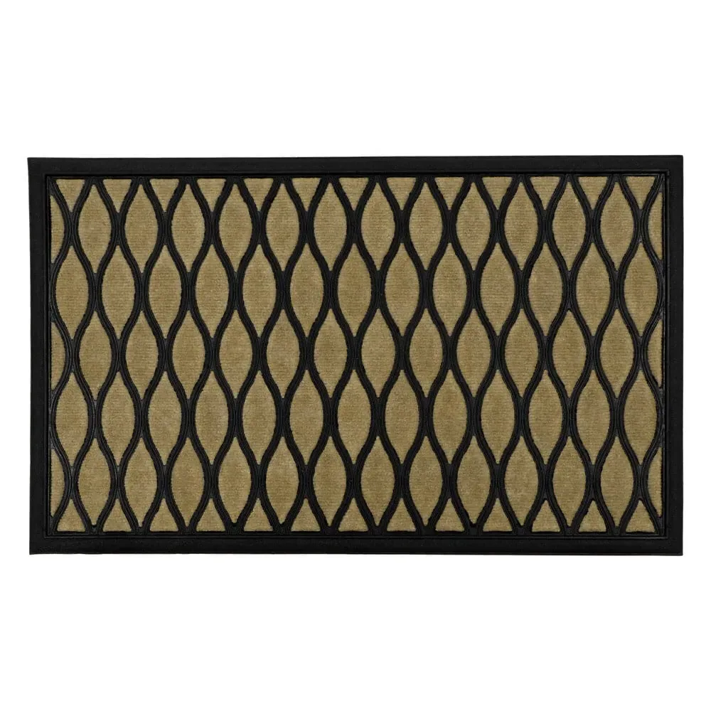 Droplet Vienna Scraper Doormat - Brown, Polypropylene