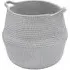 Edison Large Round Cotton Rope Storage Basket - Grey