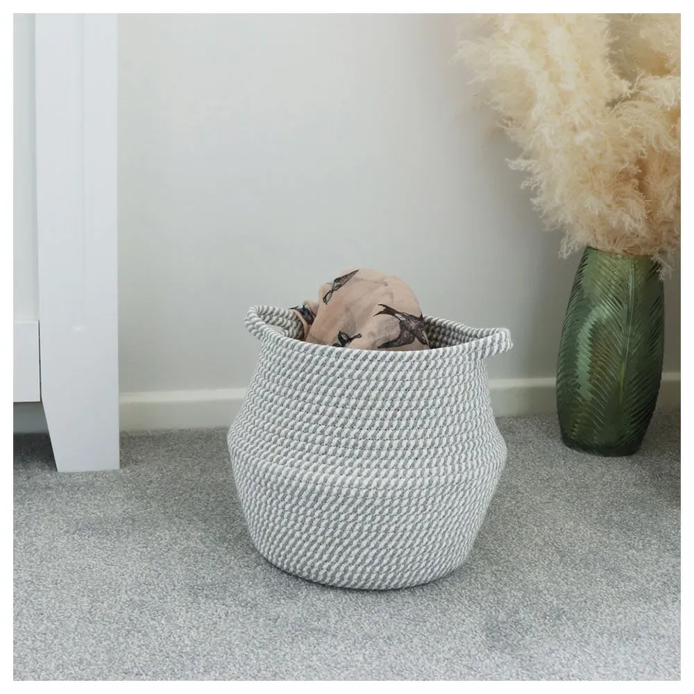 Edison Medium Round Cotton Rope Storage Basket