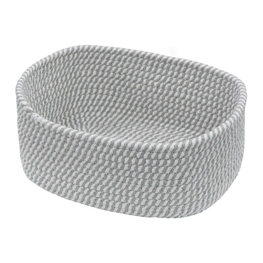 Edison Rectangular Cotton Rope Storage Basket 3 Pack