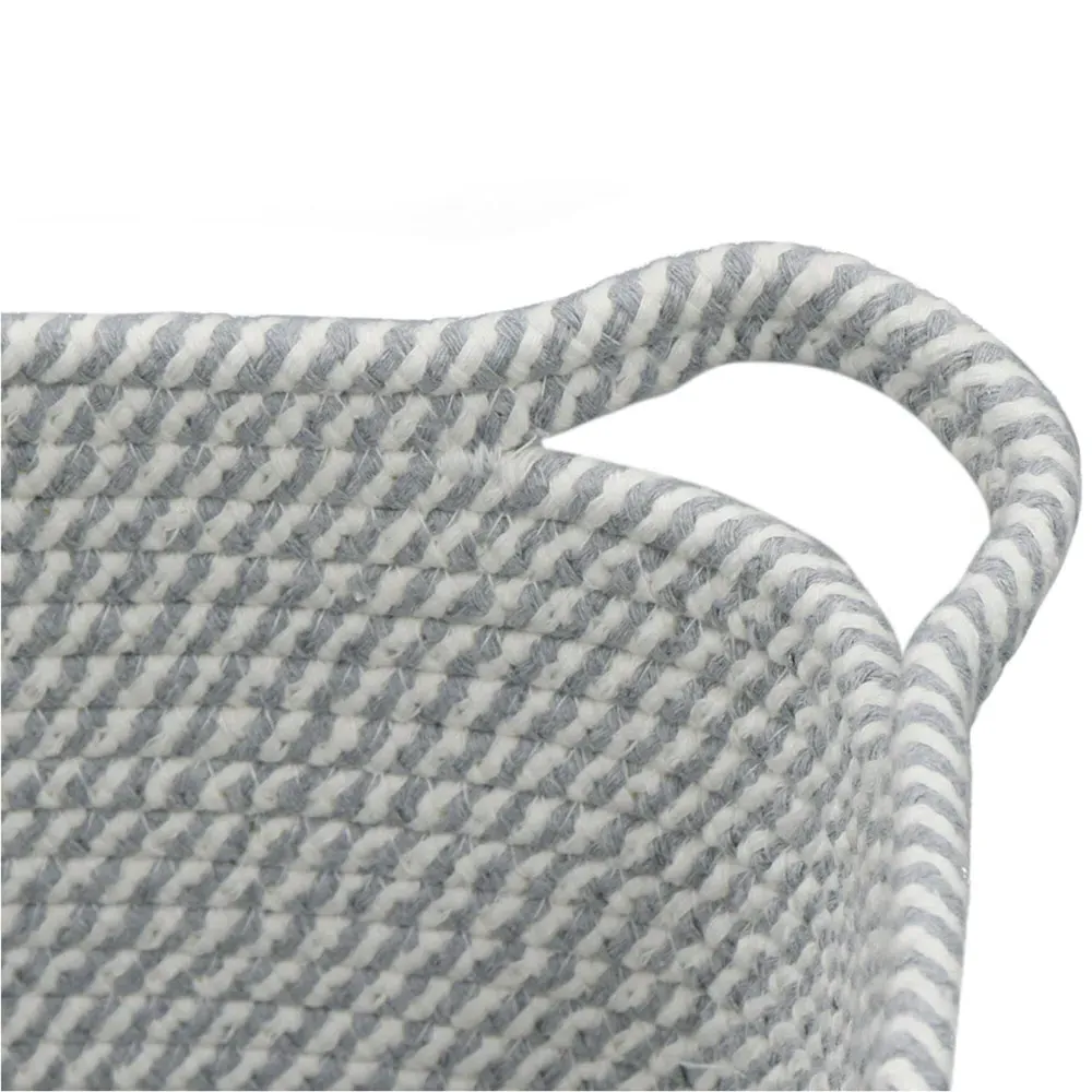 Edison Round Cotton Rope Storage Basket