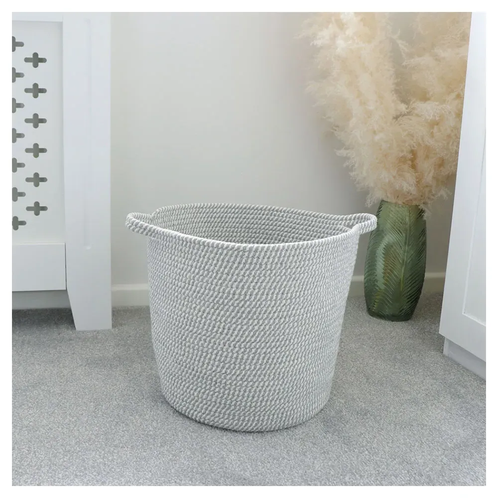Edison Round Cotton Rope Storage Basket