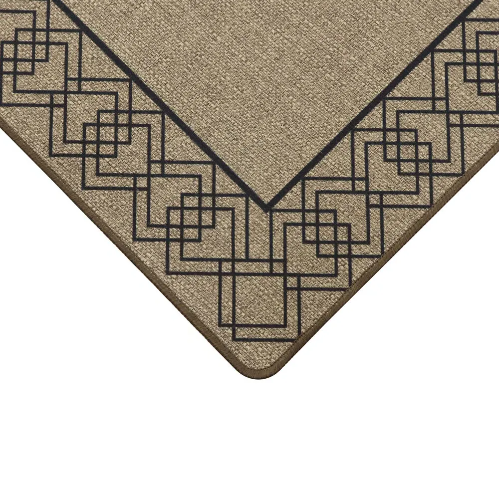 Elegance Diamond Border Runner - Cream
