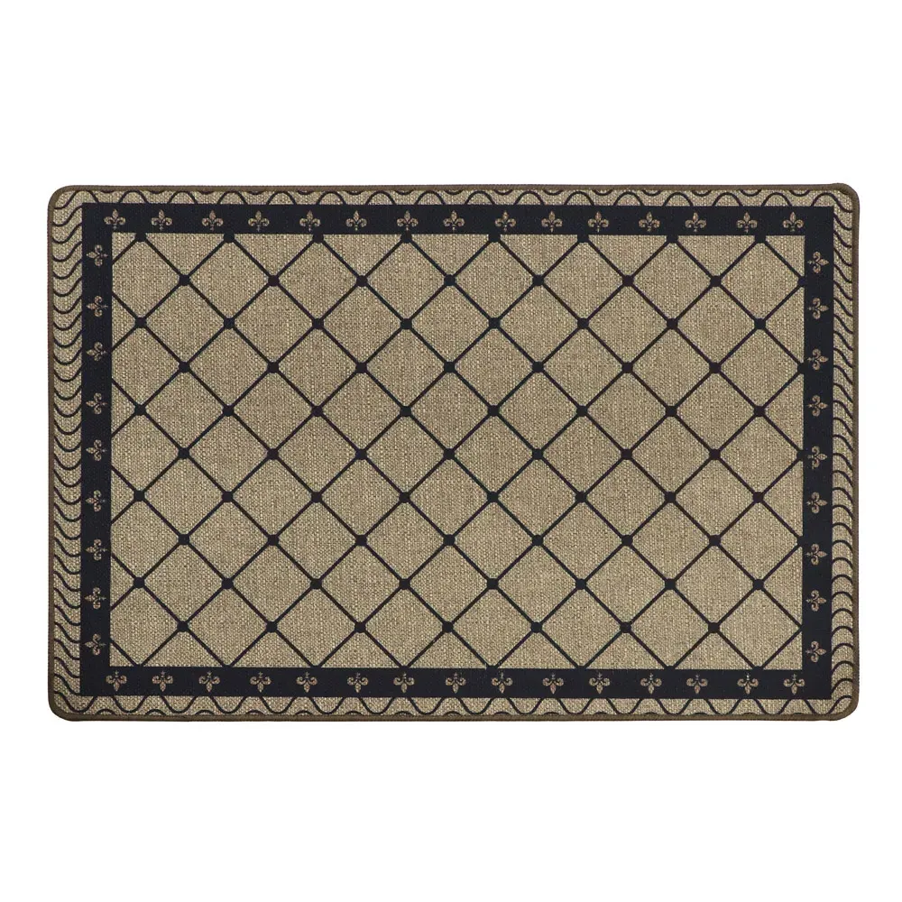 Elegance Diamond Door Mat and Runner Set - Cream