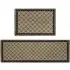 Elegance Diamond Door Mat and Runner Set - Cream