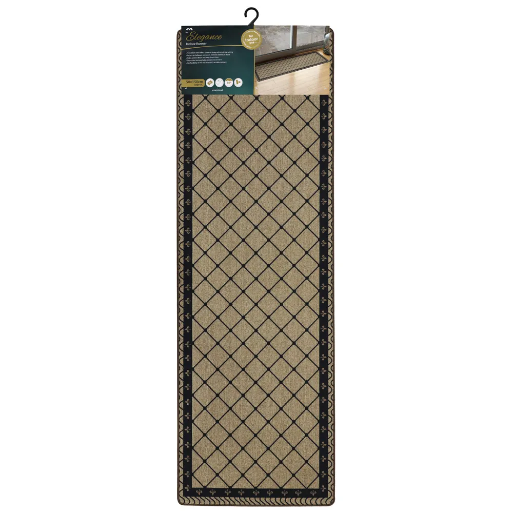 Elegance Diamond Runner - Cream
