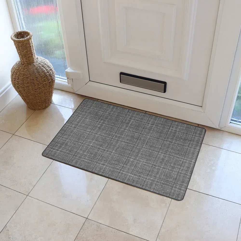 Elegance Door Mat and Runner Set - Grey