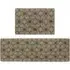 Elegance Stars Door Mat and Runner Set - Cream