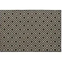 Everley Monochrome Indoor Washable Rug - 80 x 120cm