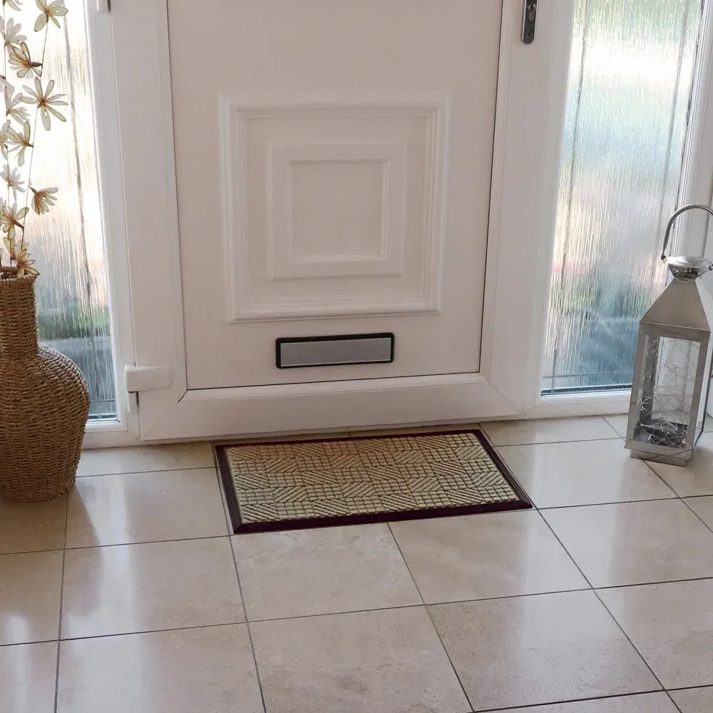 Firth Rubber Doormat - Beige, Polypropylene