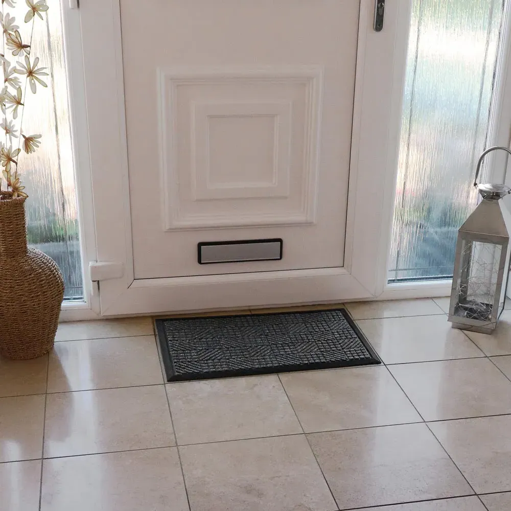 Firth Rubber Doormat - Charcoal, Polypropylene
