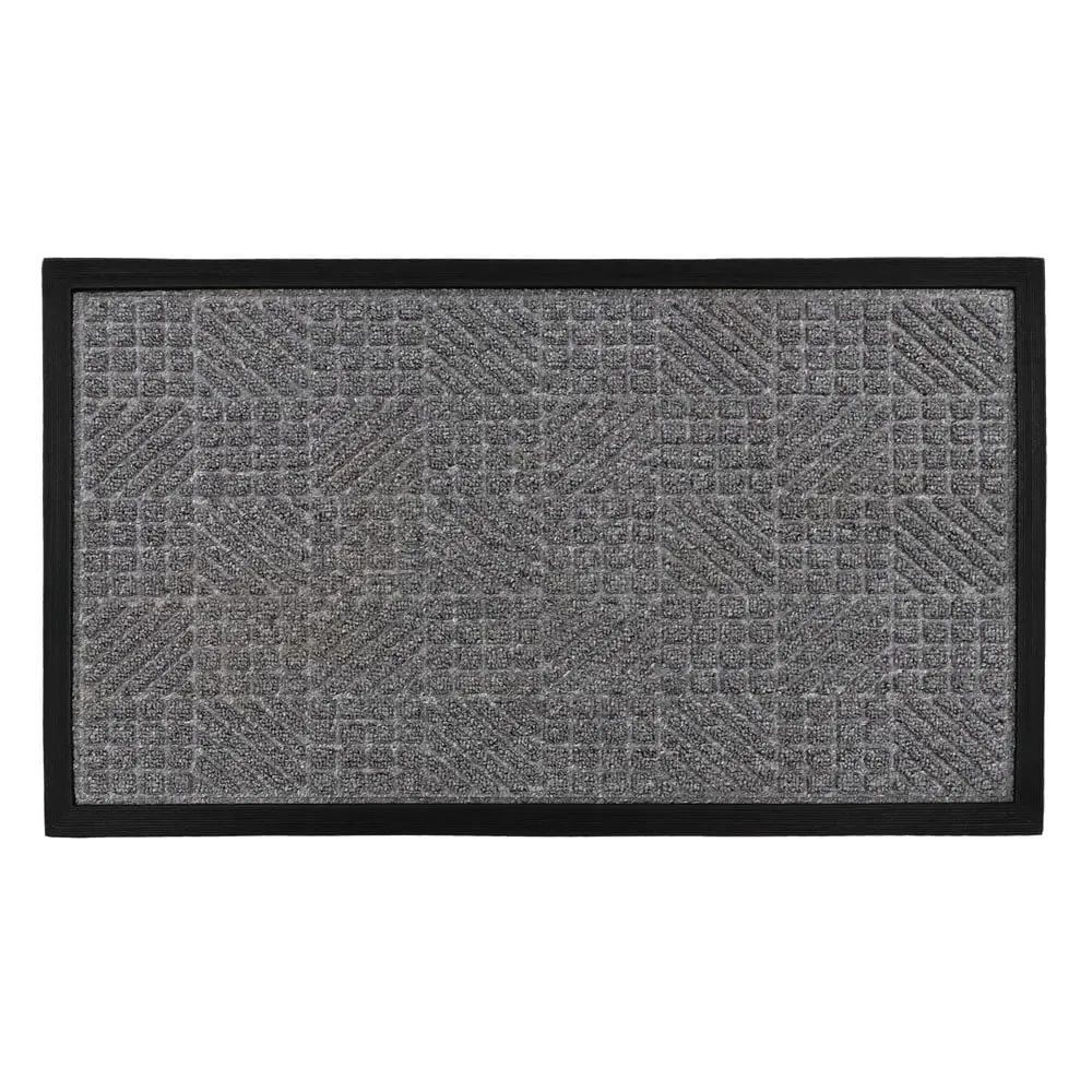 Firth Rubber Doormat - Grey, Polypropylene