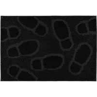 Footprint Rubber Scraper Doormat 40 x 60cm