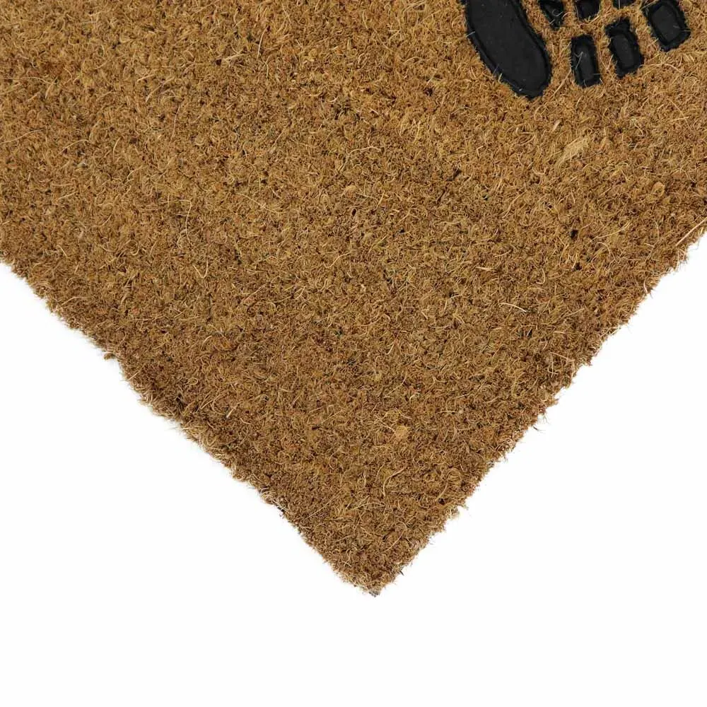 Footprints Embossed Coir Doormat