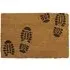 Footprints Embossed Coir Doormat