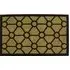 Geometric Wove Rubber Tuffscrape Door Mat - Brown