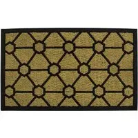 Geometric Woven Tuffscrape Doormat - Coir, Rubber