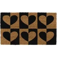 Heart To Heart Latex Coir Door Mat - Multi