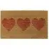 Hearts Latex Coir Door Mat - Red