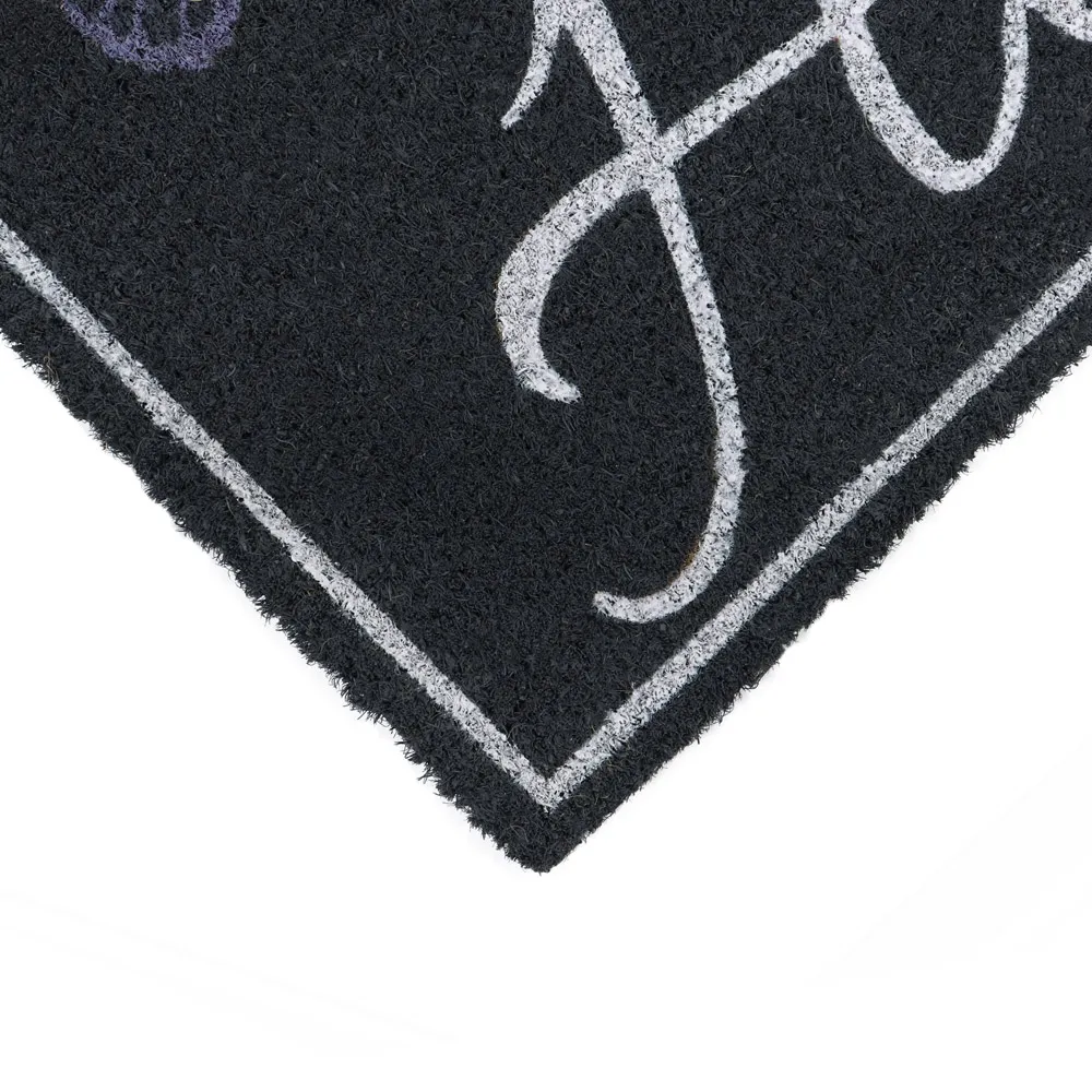 Home Butterflies Latex Coir Door Mat - Purple