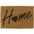 Home Embossed Coir Doormat - Brown