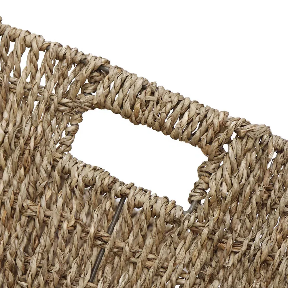 JVL 14L Rectangular Storage Basket - Seagrass