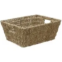 JVL 14L Rectangular Storage Basket - Seagrass