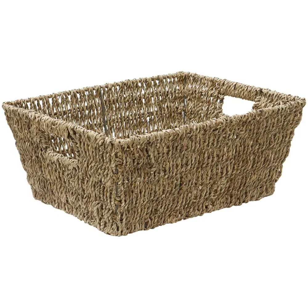 JVL 14L Rectangular Storage Basket - Seagrass image
