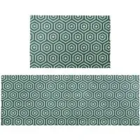 JVL Geo Hex Runner Mat 57 x 150cm - Multi