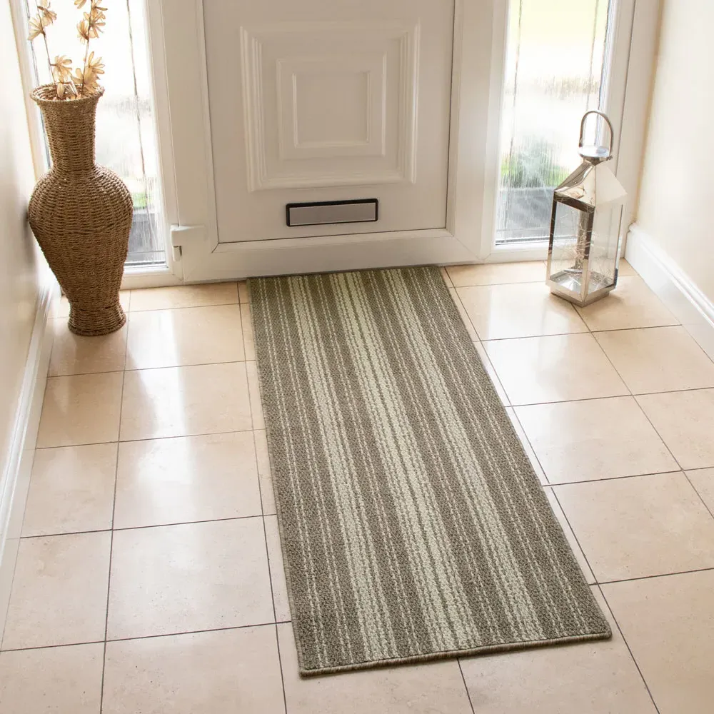 JVL Hubble Caramel Washable Runner - Brown