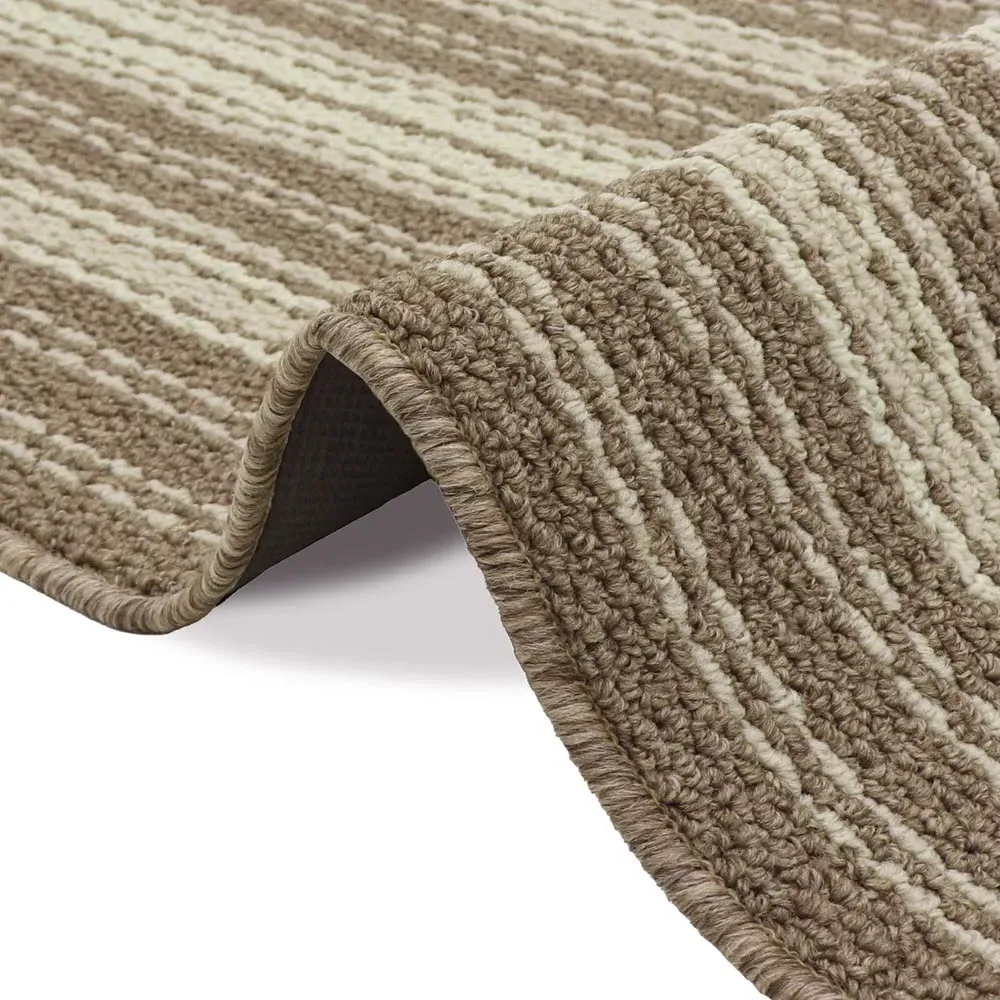 JVL Hubble Caramel Washable Runner - Brown