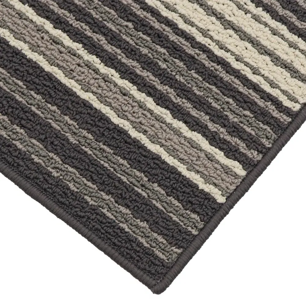 JVL Hubble Dusk Washable Runner - Brown