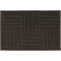 JVL Square Mud Grabber Scraper Doormat - Brown
