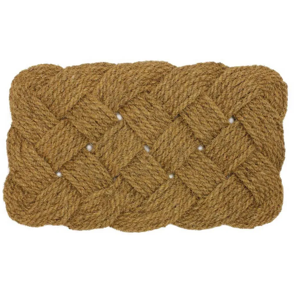 JVL Woven Coir Rope Doormat - Natural image