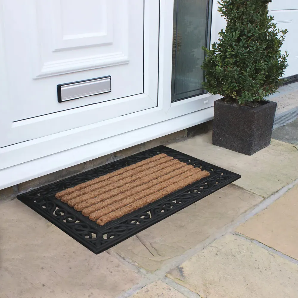 Karina Rubber Tuffscrape Mat - Natural Coir