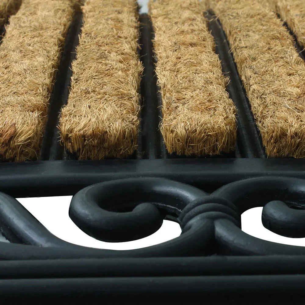 Karina Rubber Tuffscrape Mat - Natural Coir