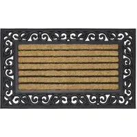 Karina Rubber Tuffscrape Mat - Natural Coir
