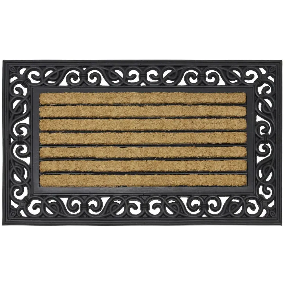 Karina Rubber Tuffscrape Mat - Natural Coir