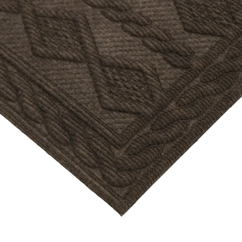 Knit Indoor Scraper Doormat - Brown