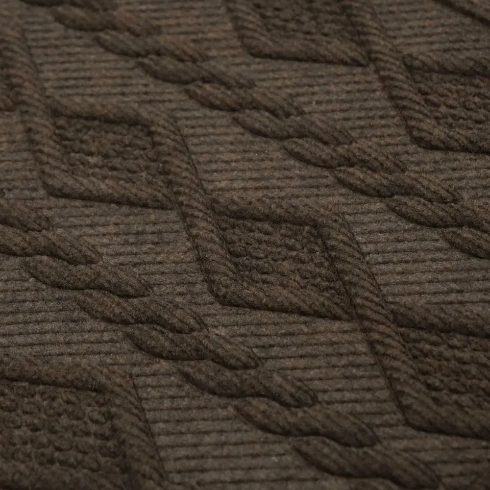 Knit Indoor Scraper Doormat - Brown