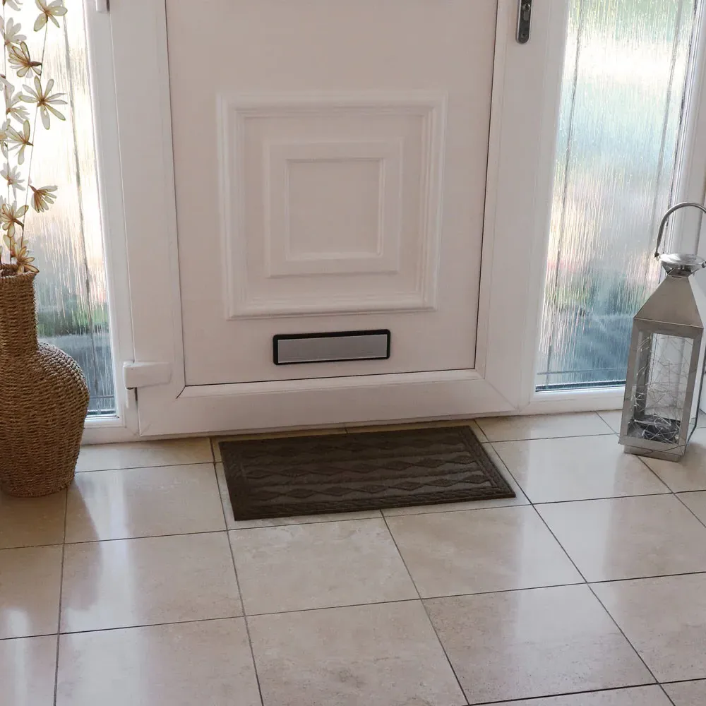 Knit Indoor Scraper Doormat - Brown