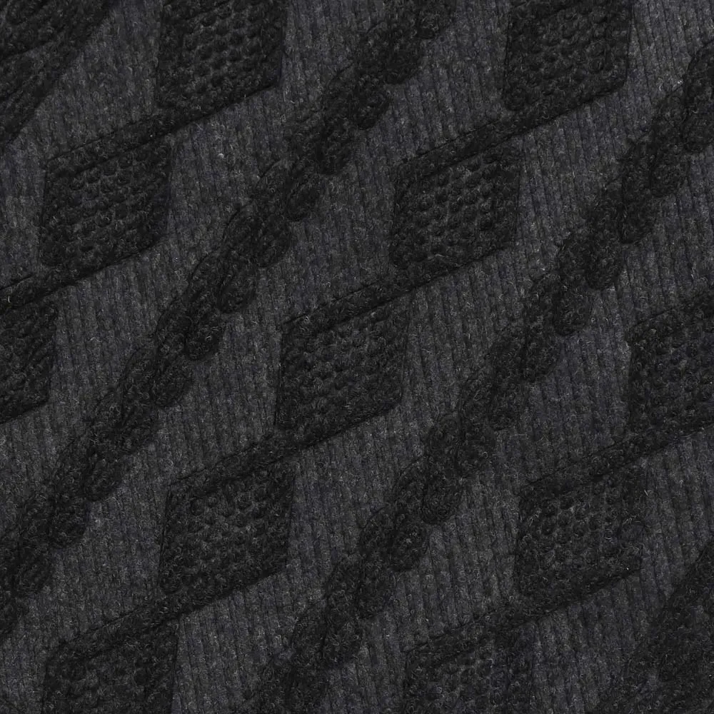 Knit Indoor Scraper Doormat - Charcoal
