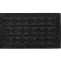Knit Indoor Scraper Doormat - Charcoal
